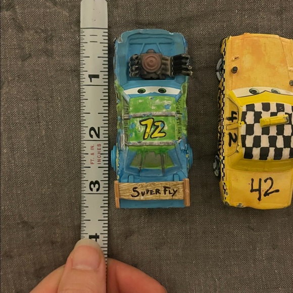 Disney Pixar Cars Movie Bundle 4 Demo Derby Superfly Liability Pushover Faregame - Picture 3 of 3